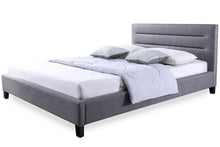 Load image into Gallery viewer, Baxton Studio Hillary Modern and Contemporary Queen Size Grey Fabric Upholstered Platform Base Bed Frame
