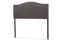 Load image into Gallery viewer, Baxton Studio Aubrey Modern and Contemporary Dark Grey Fabric Upholstered King Size Headboard
