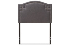 Load image into Gallery viewer, Baxton Studio Aubrey Modern and Contemporary Dark Grey Fabric Upholstered Twin Size Headboard

