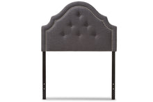 Load image into Gallery viewer, Baxton Studio Cora Modern and Contemporary Dark Grey Fabric Upholstered Twin Size Headboard
