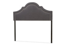 Load image into Gallery viewer, Baxton Studio Rita Modern and Contemporary Dark Grey Fabric Upholstered King Size Headboard

