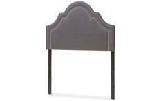 Load image into Gallery viewer, Baxton Studio Rita Modern and Contemporary Dark Grey Fabric Upholstered Twin Size Headboard
