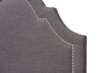 Load image into Gallery viewer, Baxton Studio Rita Modern and Contemporary Dark Grey Fabric Upholstered Twin Size Headboard
