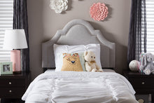 Load image into Gallery viewer, Baxton Studio Rita Modern and Contemporary Grayish Beige Fabric Upholstered Twin Size Headboard
