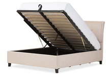 Load image into Gallery viewer, Baxton Studio Lea Modern and Contemporary Beige Mix-Linen Queen Size Storage Platform Bed
