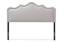 Load image into Gallery viewer, Baxton Studio Nadeen Modern and Contemporary Greyish Beige Fabric King Size Headboard
