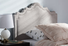 Load image into Gallery viewer, Baxton Studio Nadeen Modern and Contemporary Greyish Beige Fabric Twin Size Headboard
