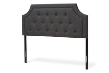 Load image into Gallery viewer, Baxton Studio Mars Modern and Contemporary Dark Grey Fabric Queen Size Headboard
