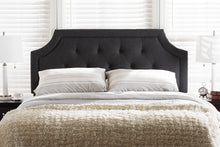 Load image into Gallery viewer, Baxton Studio Mars Modern and Contemporary Dark Grey Fabric Full Size Headboard
