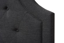 Load image into Gallery viewer, Baxton Studio Mars Modern and Contemporary Dark Grey Fabric Twin Size Headboard
