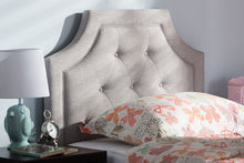 Load image into Gallery viewer, Baxton Studio Mars Modern and Contemporary Greyish Beige Fabric Twin Size Headboard
