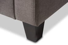 Load image into Gallery viewer, Baxton Studio Arcadia Modern and Contemporary Grey Fabric Upholstered Button-Tufted Living Room 3-Seater Sofa
