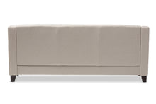 Load image into Gallery viewer, Baxton Studio Arcadia Modern and Contemporary Light Beige Fabric Upholstered Button-Tufted Living Room 3-Seater Sofa
