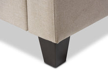 Load image into Gallery viewer, Baxton Studio Arcadia Modern and Contemporary Light Beige Fabric Upholstered Button-Tufted Living Room 3-Seater Sofa
