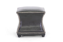 Load image into Gallery viewer, Baxton Studio Ellastone Dark Brown Modern Leather Ottoman
