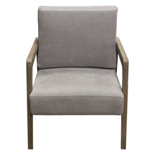 Load image into Gallery viewer, Blair Accent Chair in Grey Fabric with Curved Wood Leg Detail by Diamond Sofa
