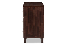 Load image into Gallery viewer, Baxton Studio Maison Modern and Contemporary Oak Brown Finish Wood 3-Drawer Storage Chest
