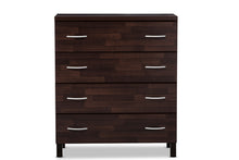 Load image into Gallery viewer, Baxton Studio Maison Modern and Contemporary Oak Brown Finish Wood 4-Drawer Storage Chest

