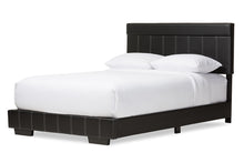 Load image into Gallery viewer, Baxton Studio Solo Modern and Contemporary Black Faux Leather Full Size Platform Bed
