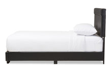 Load image into Gallery viewer, Baxton Studio Solo Modern and Contemporary Black Faux Leather Full Size Platform Bed
