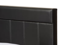 Load image into Gallery viewer, Baxton Studio Solo Modern and Contemporary Black Faux Leather Full Size Platform Bed
