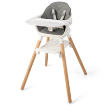 Load image into Gallery viewer, 6-in-1 Baby High Chair with Removable Dishwasher and Safe Tray-White
