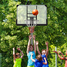 Load image into Gallery viewer, Basketball Hoop with 5.4-6.6FT Adjustable Height and 50&quot; Backboard-Black

