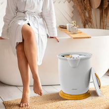 Load image into Gallery viewer, Bathroom Towel Warmer Bucket with Fragrance Holder and Auto Shut-Gray
