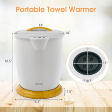 Load image into Gallery viewer, Bathroom Towel Warmer Bucket with Fragrance Holder and Auto Shut-Gray
