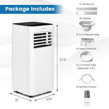 Load image into Gallery viewer, 10000 BTU 4-in-1 Portable Air Conditioner with Humidifier and Sleep Mode-Black
