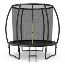 Load image into Gallery viewer, 10 Feet ASTM Approved Recreational Trampoline with Ladder-Black
