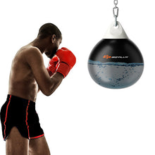 Load image into Gallery viewer, 18 Inch 110 Pound Heavy Punching Water Aqua Bag with Adjustable Metal Chain-Black
