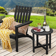 Load image into Gallery viewer, 18 Inch Round Weather-Resistant Adirondack Side Table-Black
