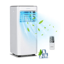 Load image into Gallery viewer, 8000 BTU Portable Air Conditioner with Remote Control and Sleep Mode-Black
