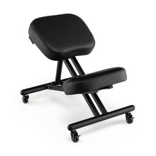 Load image into Gallery viewer, Adjustable Ergonomic Kneeling Chair with Upgraded Gas Spring Rod and Thick Foam Cushions-Black
