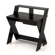 Load image into Gallery viewer, Small Computer Desk with Storage Drawer-Black
