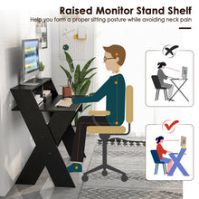 Load image into Gallery viewer, Small Computer Desk with Storage Drawer-Black
