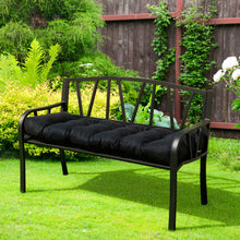 Load image into Gallery viewer, Indoor Outdoor Tufted Bench Cushion with Soft PP Cotton-Black
