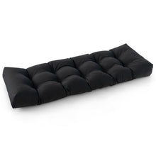 Load image into Gallery viewer, Indoor Outdoor Tufted Bench Cushion with Soft PP Cotton-Black
