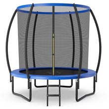 Load image into Gallery viewer, 10 Feet ASTM Approved Recreational Trampoline with Ladder-Blue
