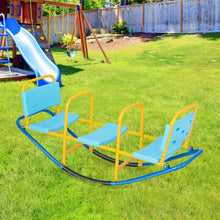 Load image into Gallery viewer, Outdoor Kids Seesaw Swivel Teeter for 3 to 8 Years Old-Blue
