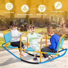 Load image into Gallery viewer, Outdoor Kids Seesaw Swivel Teeter for 3 to 8 Years Old-Blue
