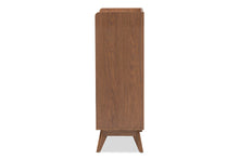 Load image into Gallery viewer, Baxton Studio Brighton Mid-Century Modern White and Walnut Wood 4-Drawer Storage Chest
