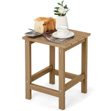 Load image into Gallery viewer, 14 Inch Square Weather-Resistant Adirondack Side Table-Brown
