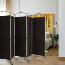 Load image into Gallery viewer, 6 Feet 6-Panels Freestanding Folding Privacy Screen-Brown
