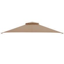 Load image into Gallery viewer, 10 x 12 Feet Gazebo Replacement Top with Air Vent and Drainage Holes-Brown
