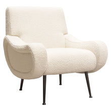 Load image into Gallery viewer, Cameron Accent Chair in Bone Boucle Textured Fabric w/ Black Leg by Diamond Sofa
