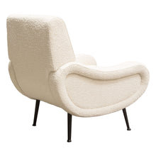 Load image into Gallery viewer, Cameron Accent Chair in Bone Boucle Textured Fabric w/ Black Leg by Diamond Sofa
