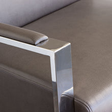 Load image into Gallery viewer, Century Accent Chair w/ Stainless Steel Frame by Diamond Sofa - Elephant Grey
