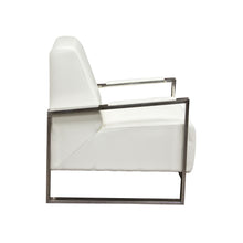 Load image into Gallery viewer, Century Accent Chair w/ Stainless Steel Frame by Diamond Sofa - White
